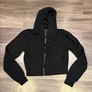 Brandy Melville Full Zip Cropped Hoodie